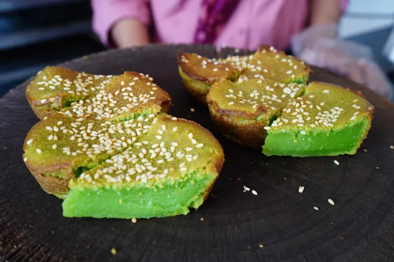 Assortment of fresh handmade Malaysian kuih from KakSaba