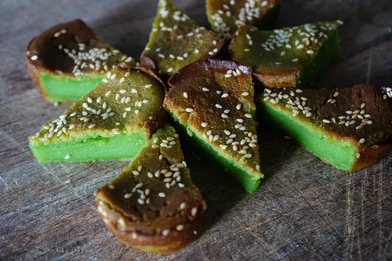 Assortment of fresh handmade Malaysian kuih from KakSaba